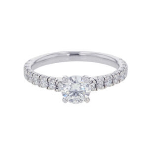 CARTIER Silver Diamond Ring